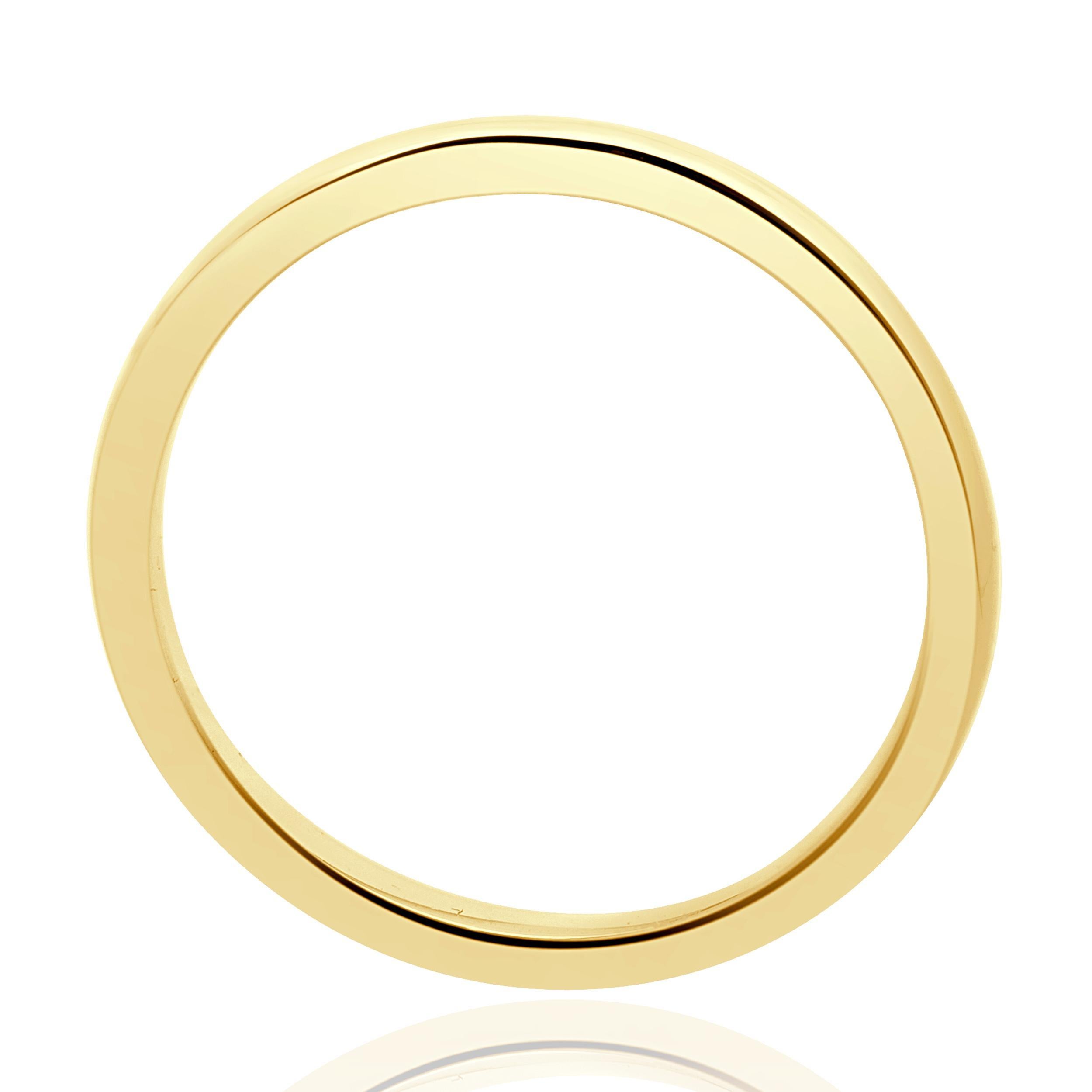 Women's 18 Karat Yellow Gold 1.5MM Band For Sale