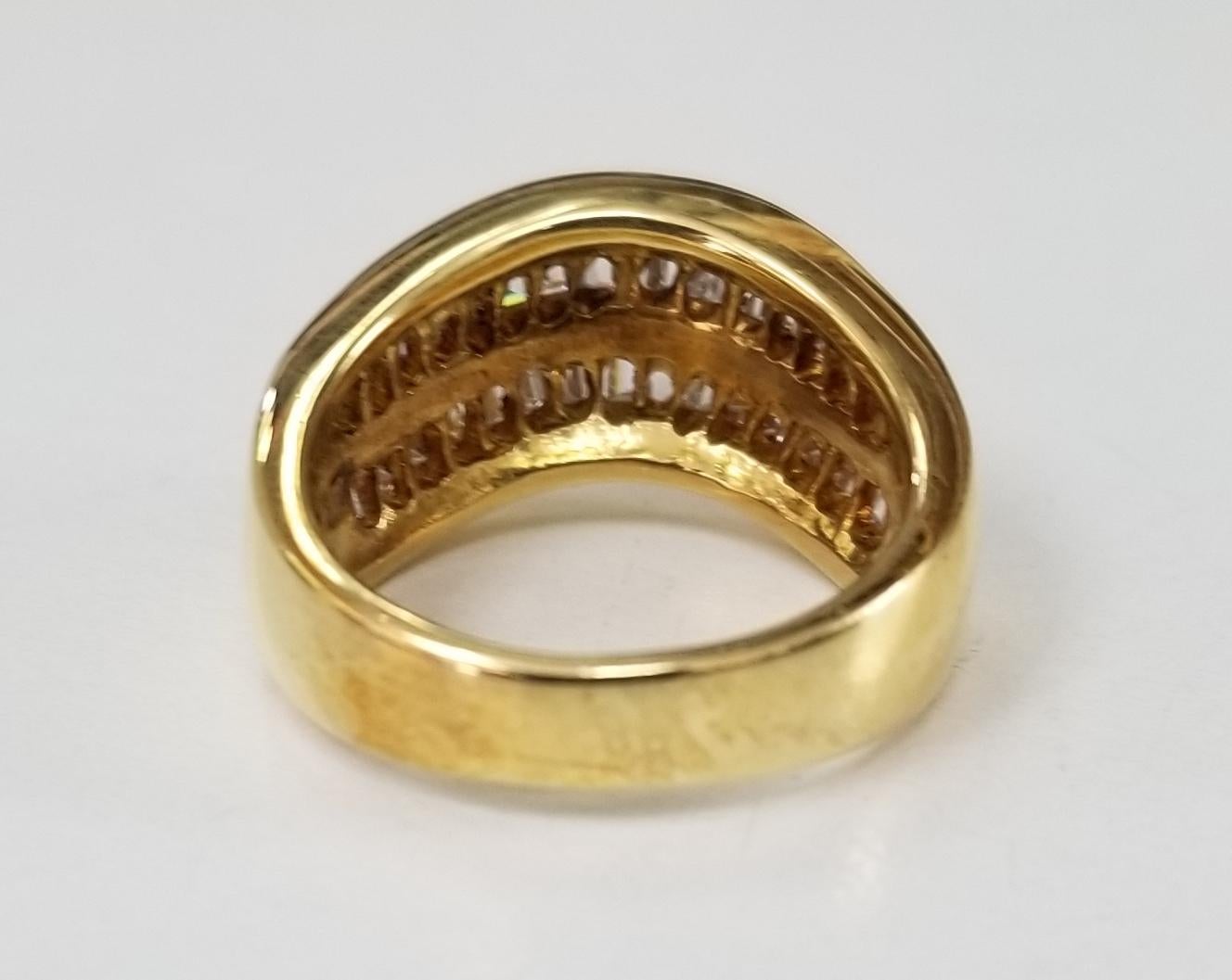 gold baguette ring