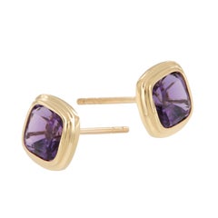 Anello Manhattan in oro giallo 18 carati da 2,68 carati con ametista di Goshwara