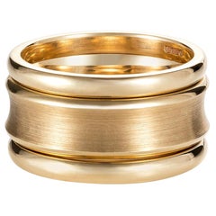 Minka, Yellow Gold 3 Band Statement Ring