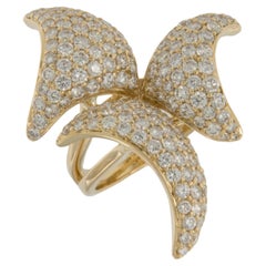 18 Karat Yellow Gold 3.81 Cttw Diamond Cocktail Ring