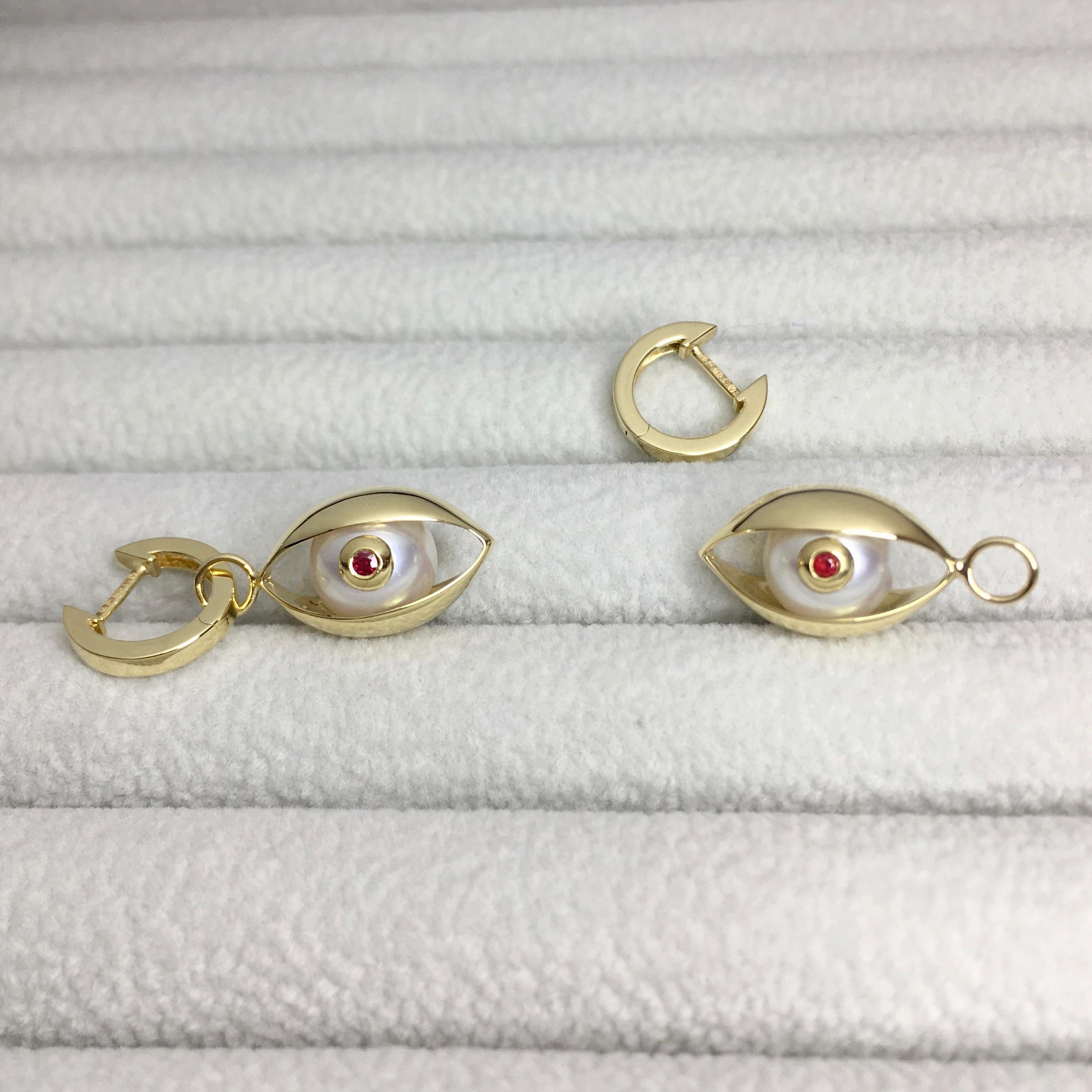 talisman hoop earrings