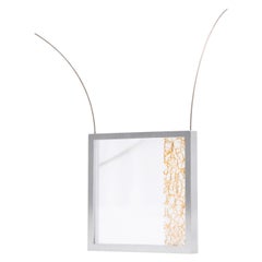 Contemporary 18 Karat Yellow Gold Aluminium Plexiglass Necklace