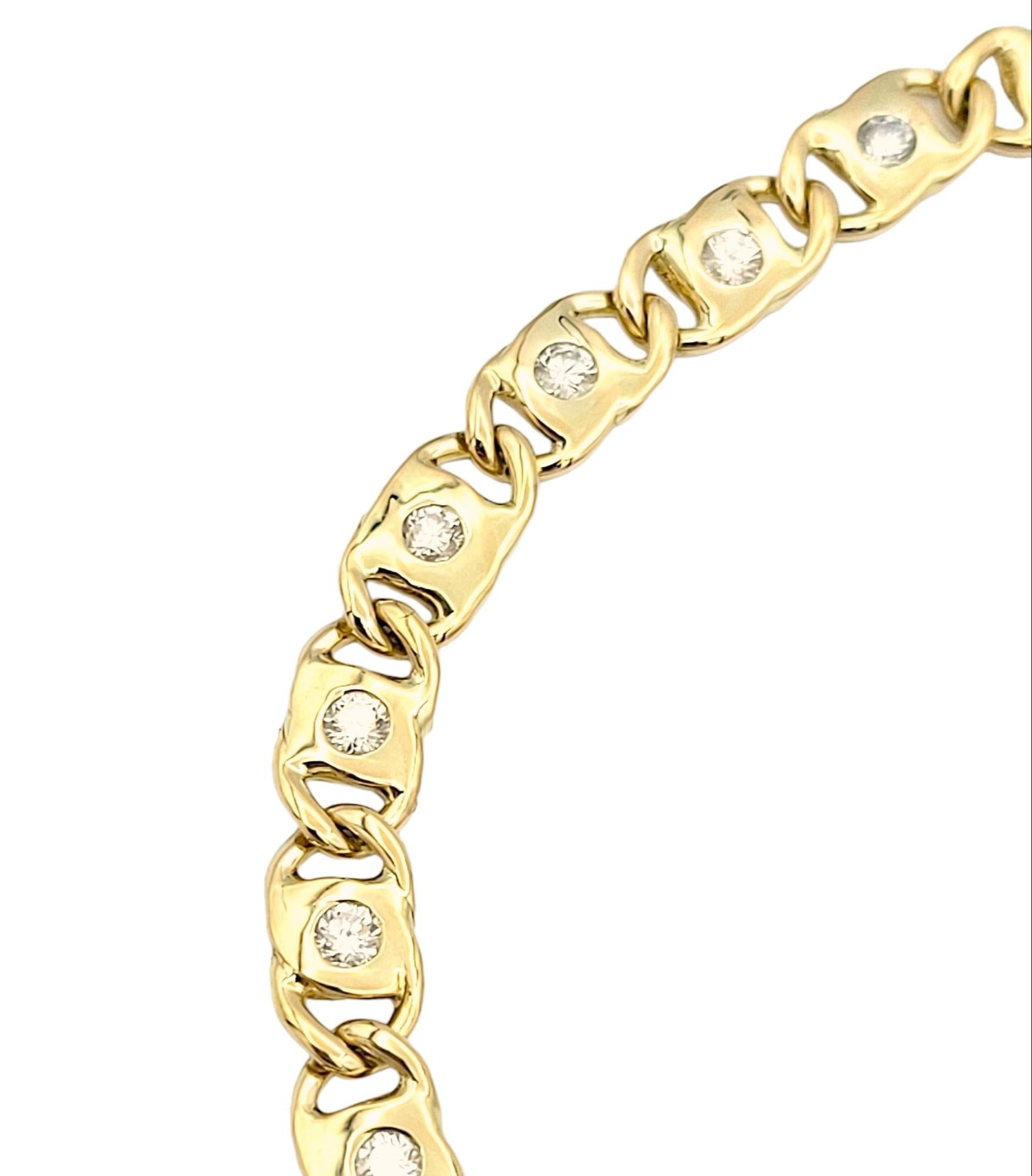 gold anchor chain bracelet