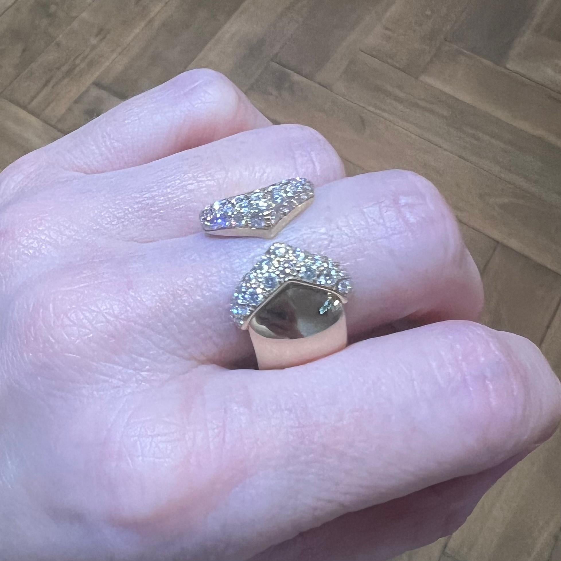 18 Karat Gelbgold-Diamantring mit Brillantschliff von Chopard 2