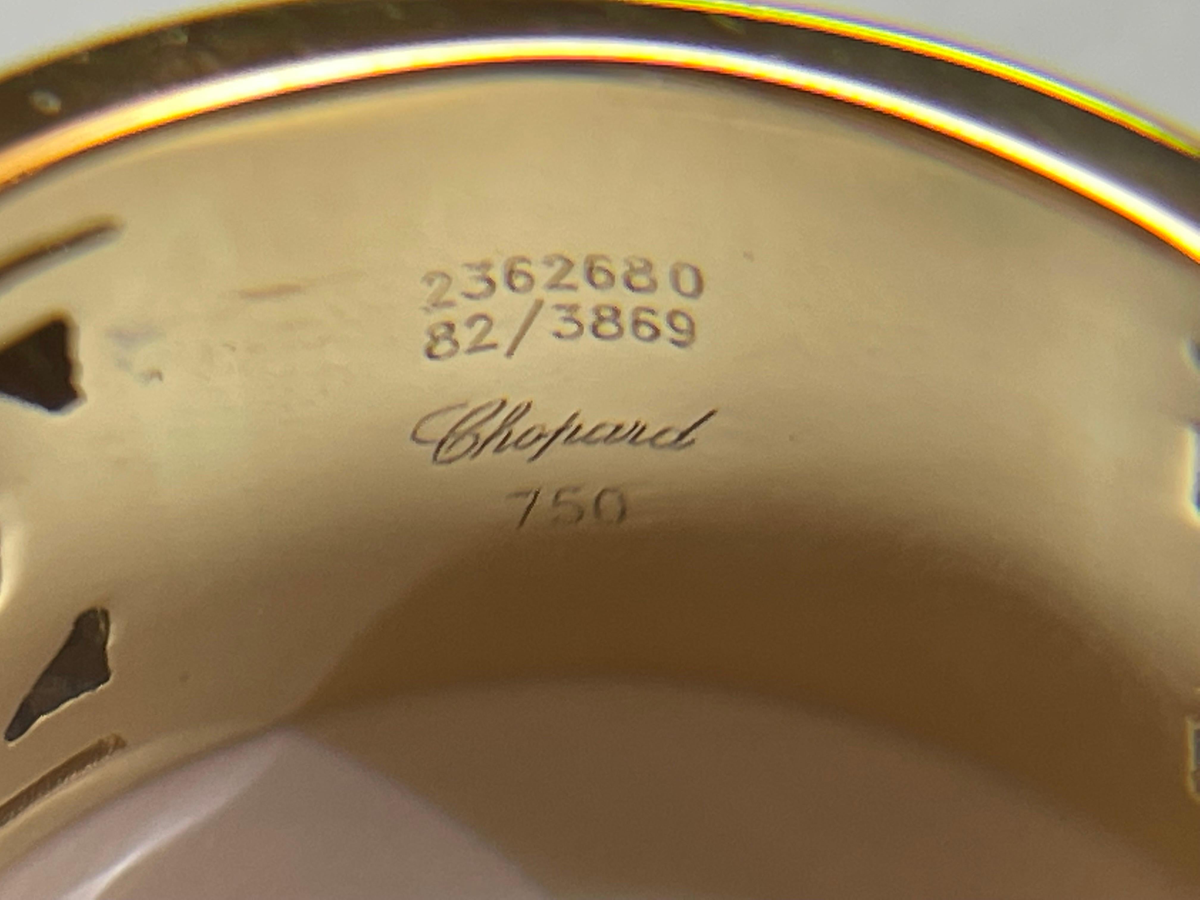 18 Karat Gelbgold-Diamantring mit Brillantschliff von Chopard für Damen oder Herren