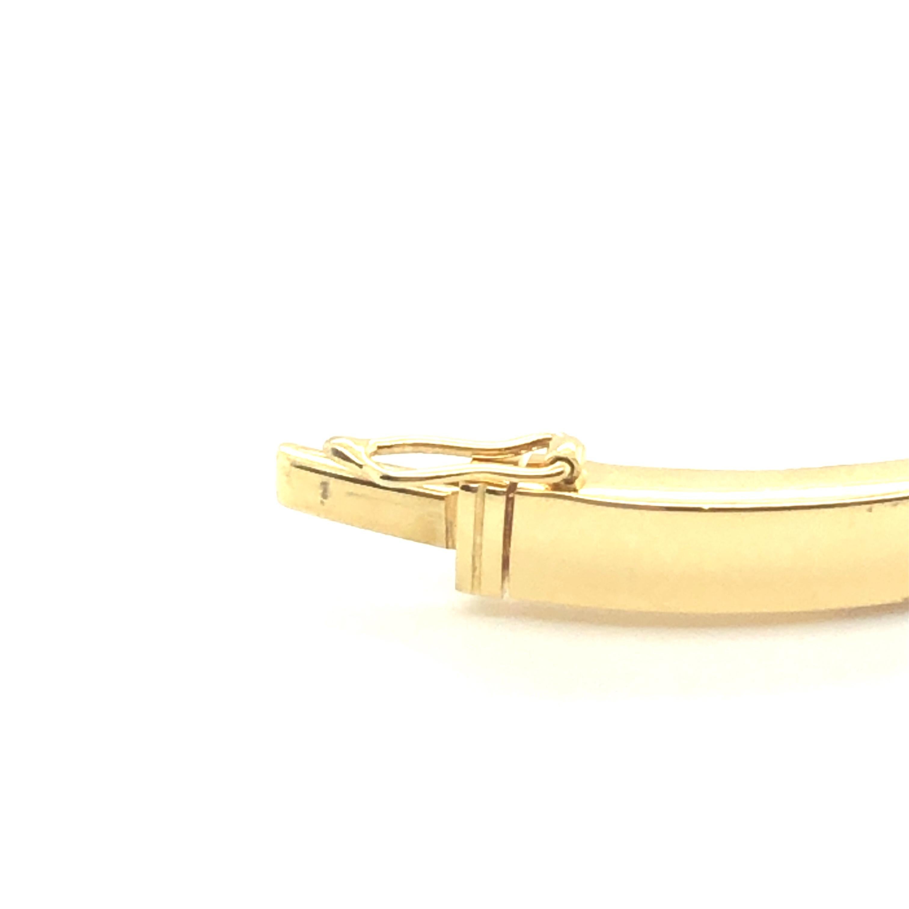 Armreif mit Scharnier aus 18 Karat Gelbgold und Diamanten im Brillantschliff 1