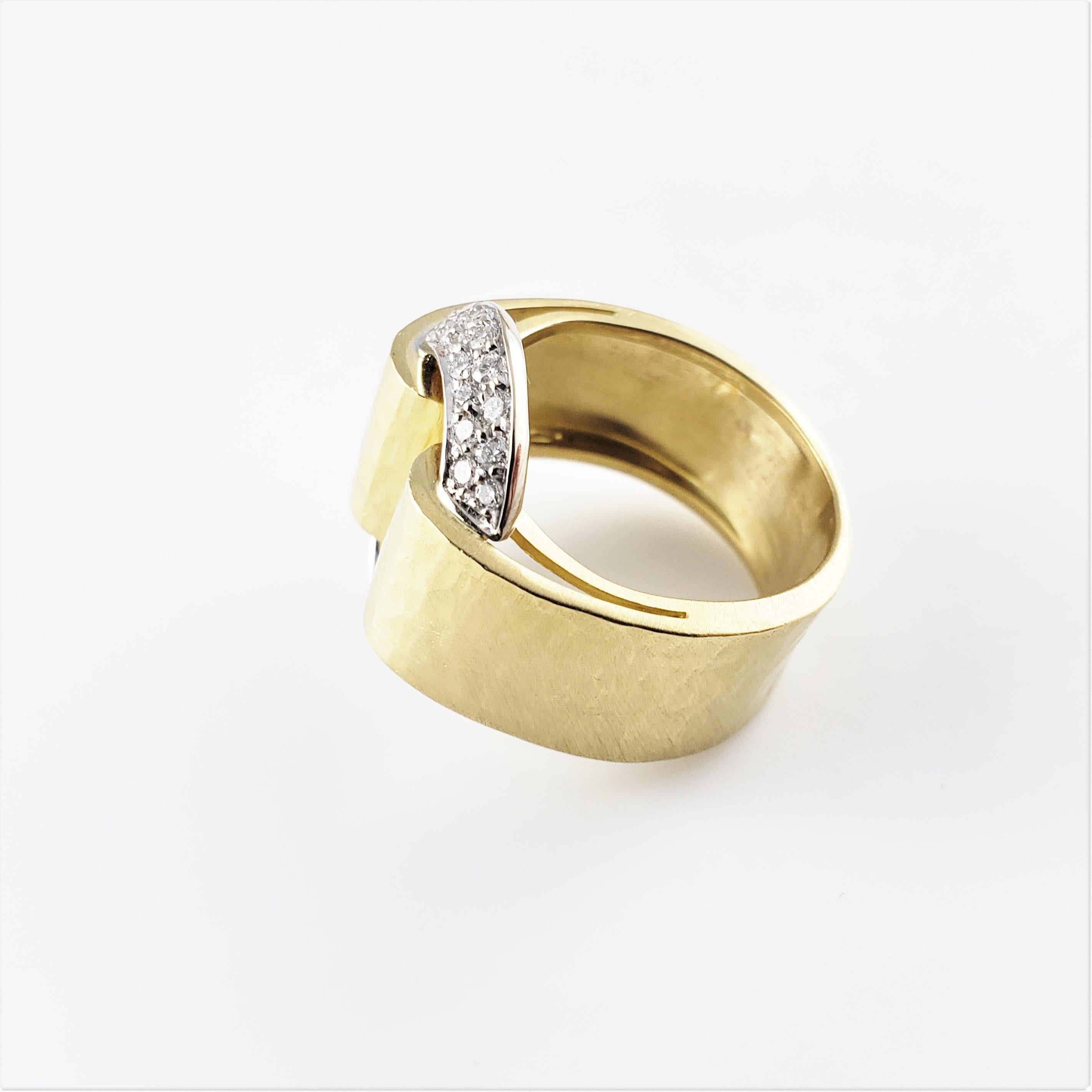 Brilliant Cut 18 Karat Yellow Gold and Diamond Band Ring