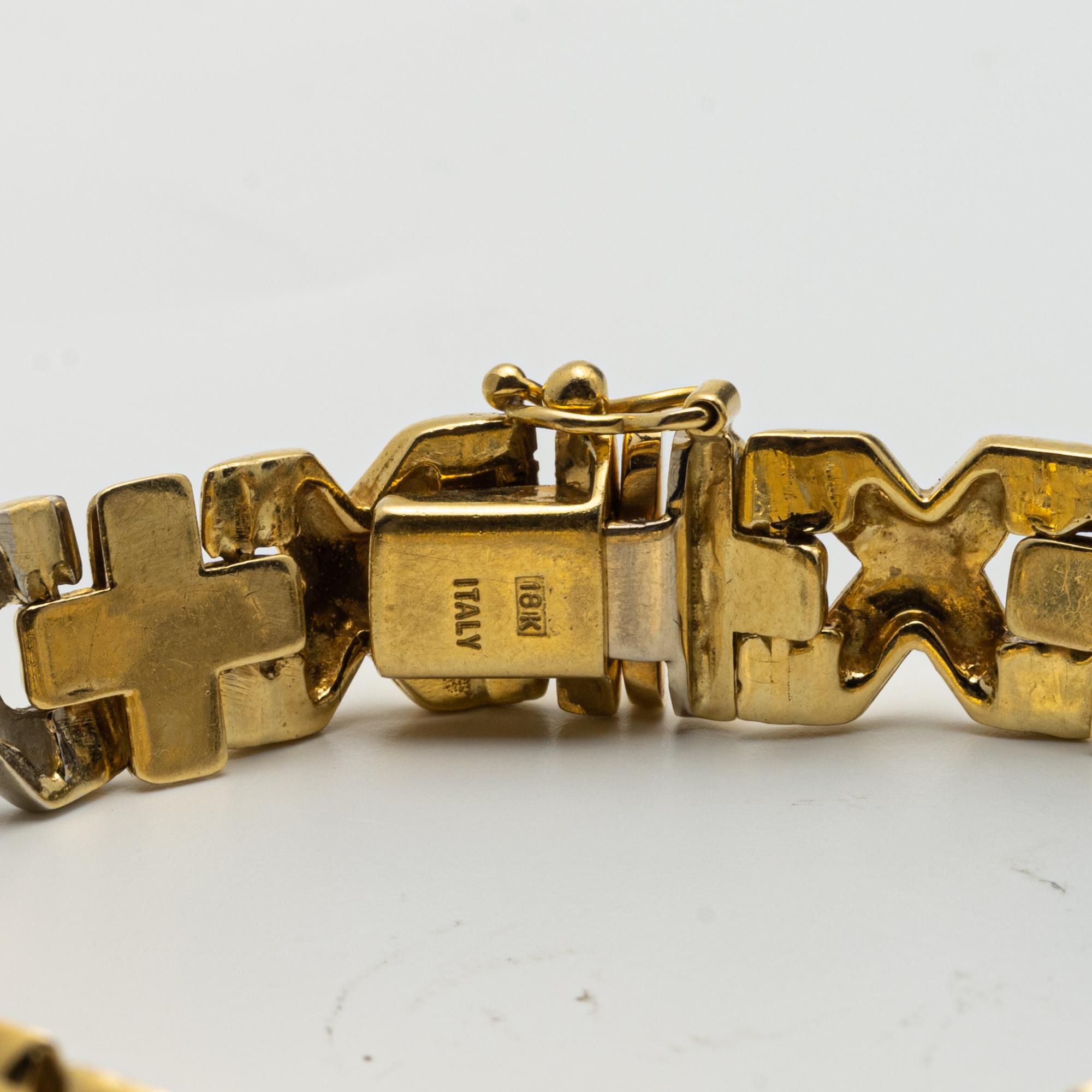 18k gold diamond bracelet