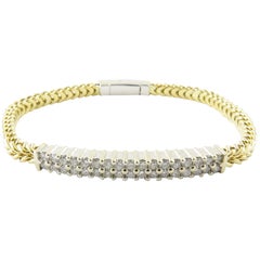 18 Karat Yellow Gold and Diamond Bracelet