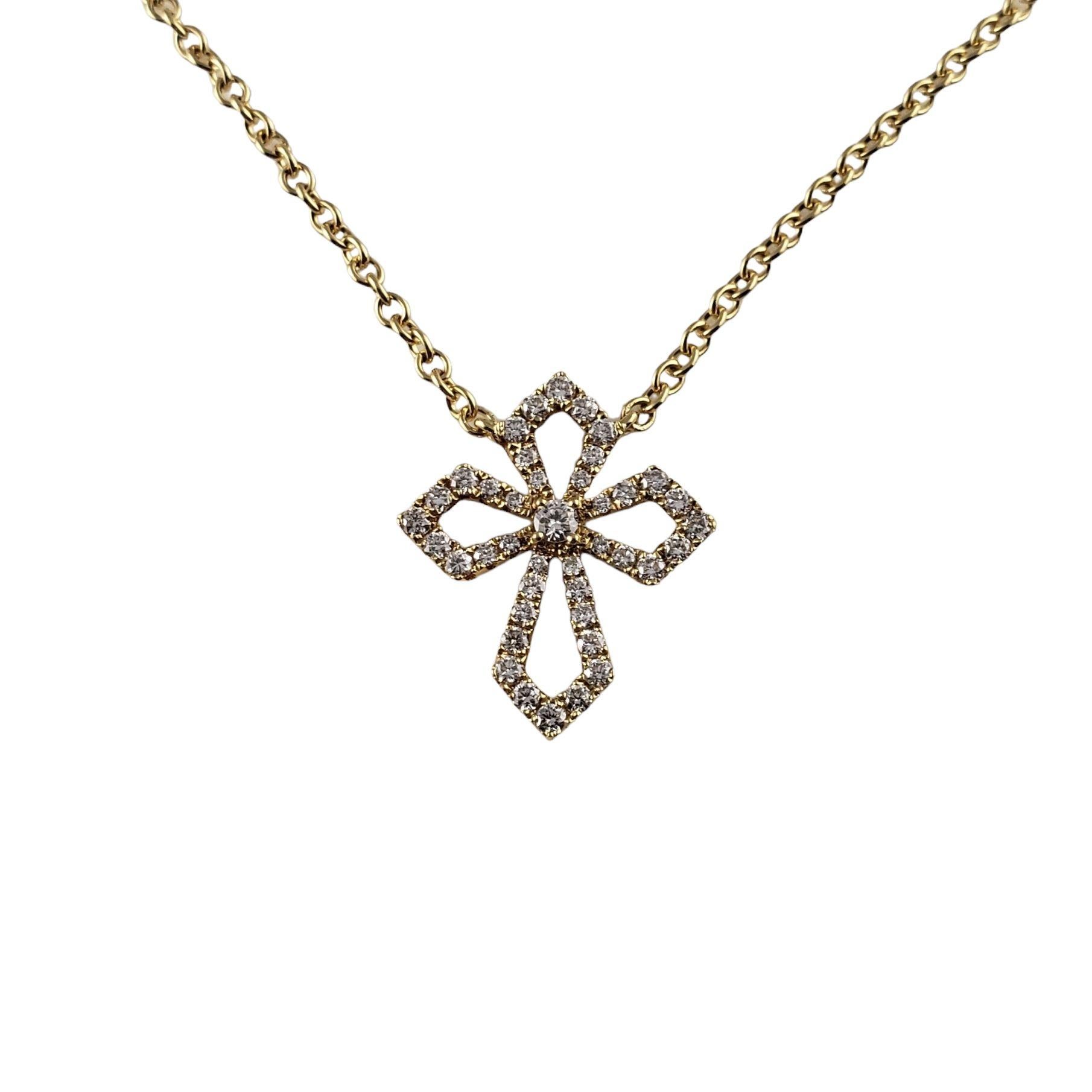vintage diamond cross necklace