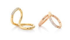 18 Karat Yellow Gold and Diamond D'Oro Twist Ring