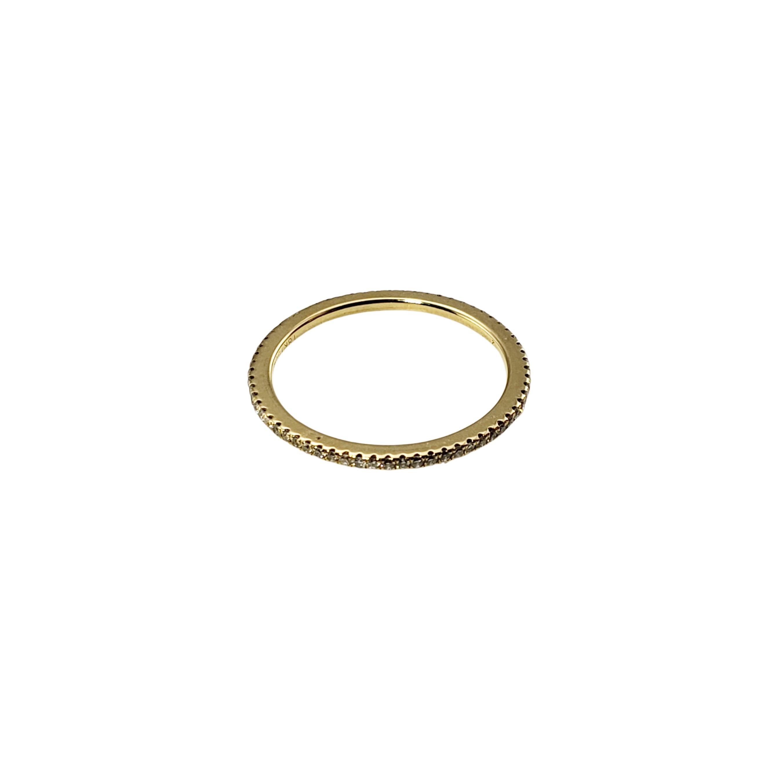 Brilliant Cut 18 Karat Yellow Gold and Diamond Eternity Band Ring