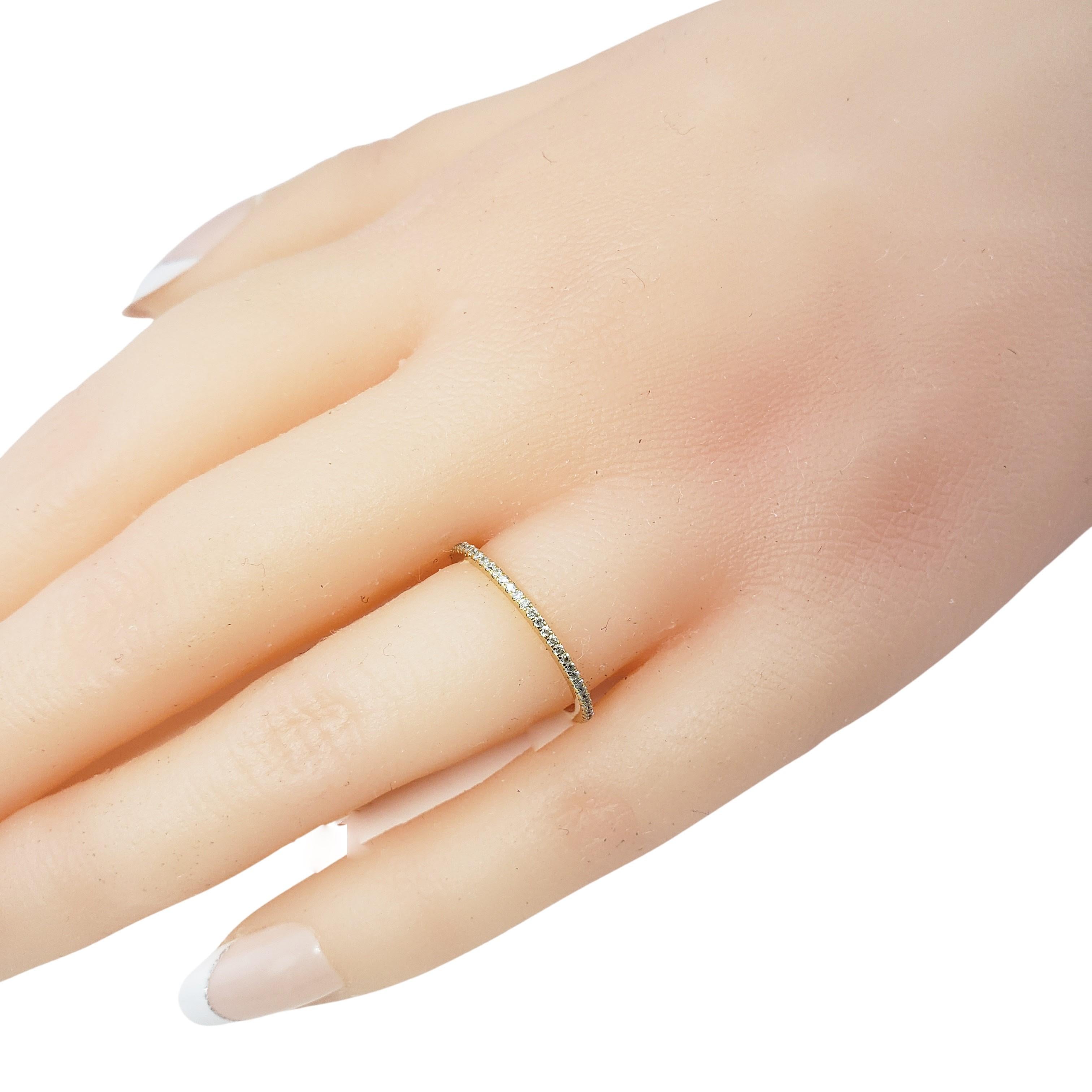 18 Karat Yellow Gold and Diamond Eternity Band Ring 3
