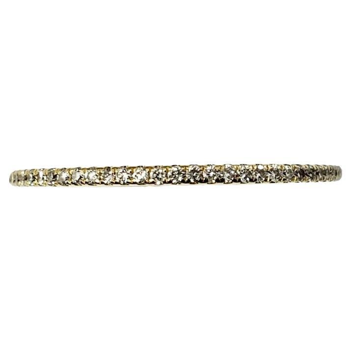 18 Karat Yellow Gold and Diamond Eternity Band Ring