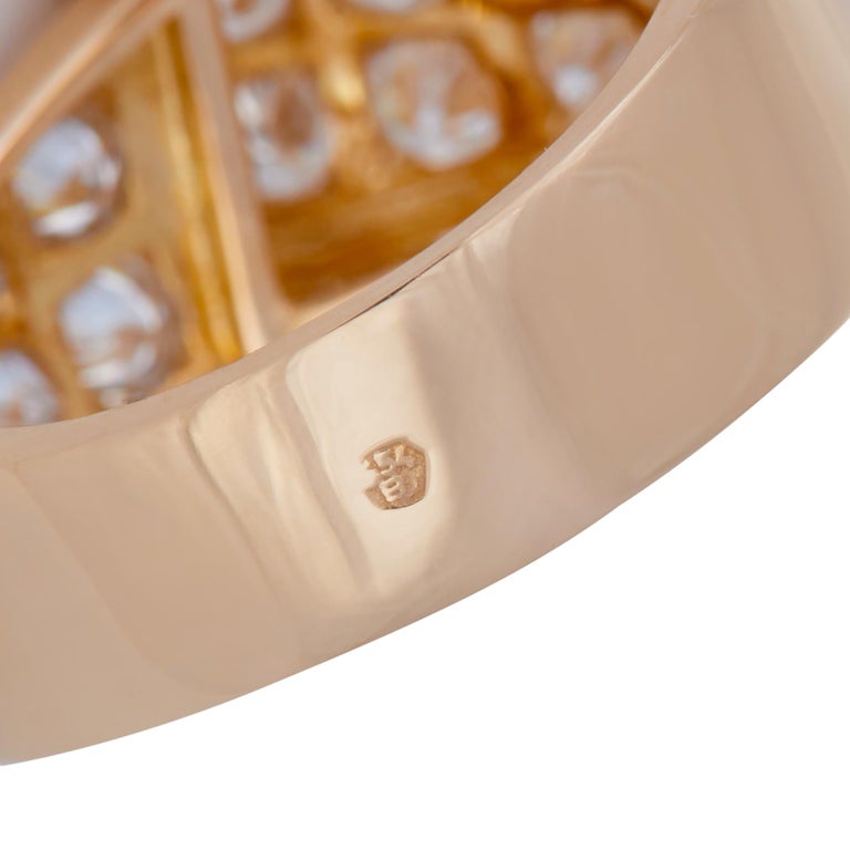18 Karat Yellow Gold and Diamond Foldover Ring For Sale at 1stDibs