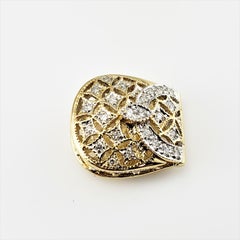 18 Karat Yellow Gold and Diamond Handbag Pendant