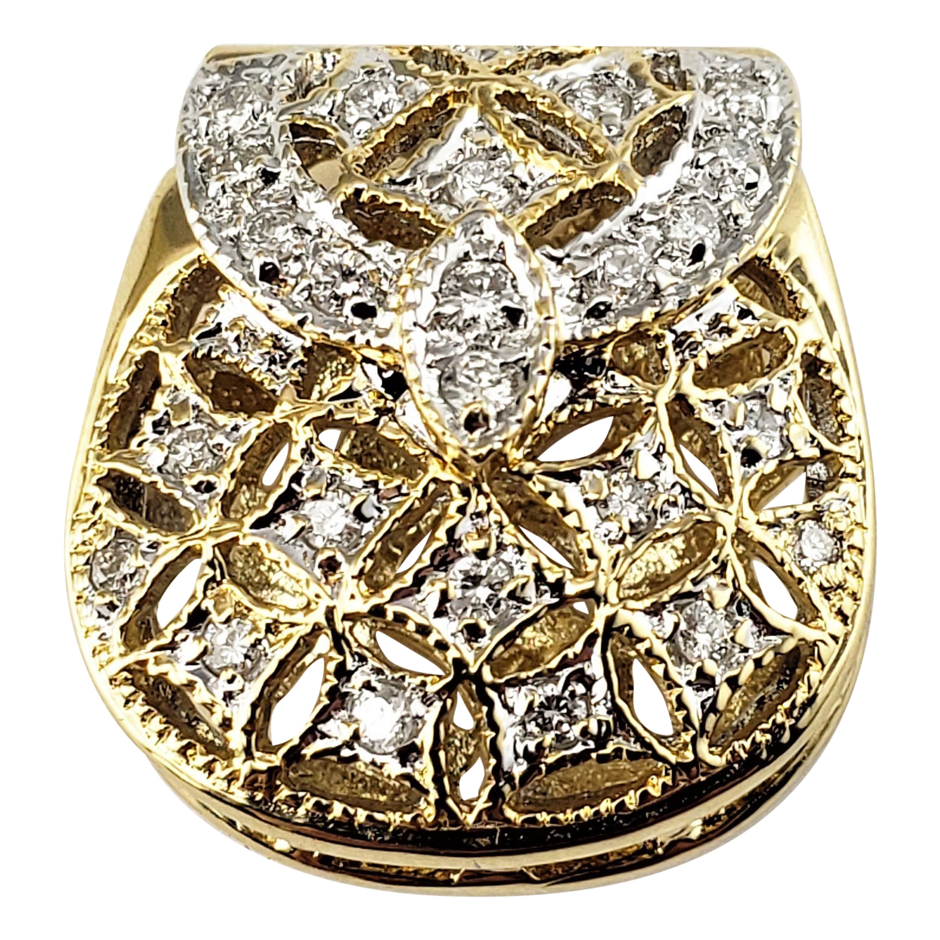 Handtaschenanhänger aus 18 Karat Gelbgold mit Diamanten