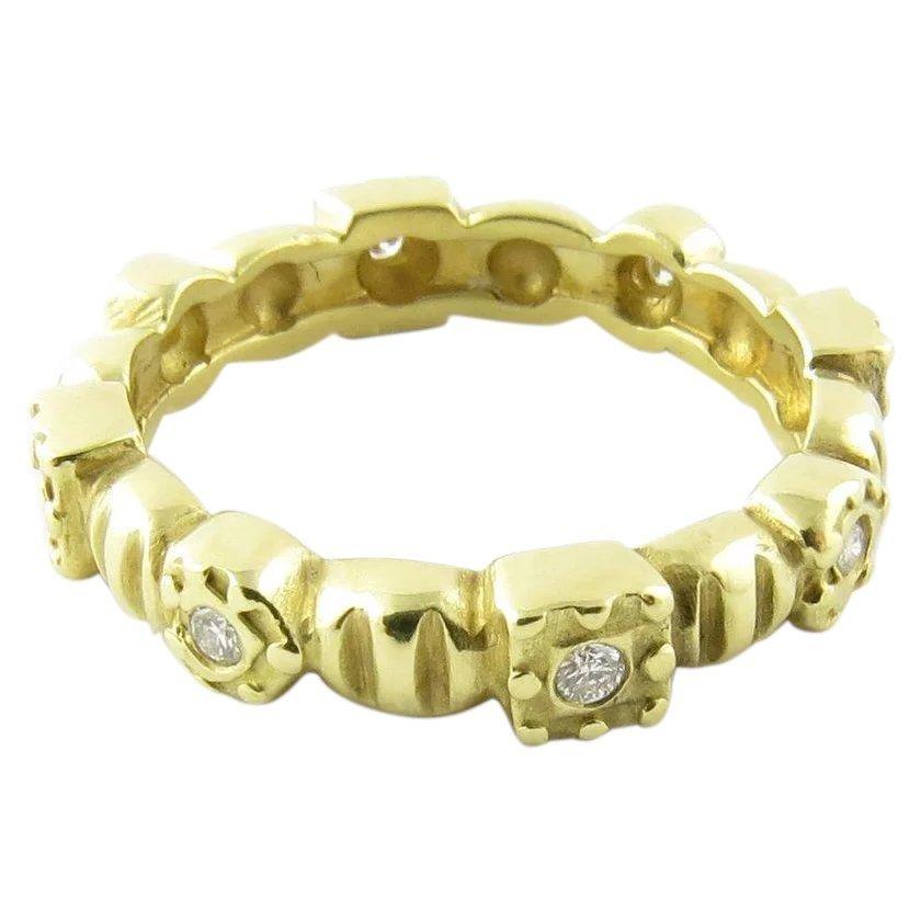 Women's 18 Karat Yellow Gold and Diamond Ring