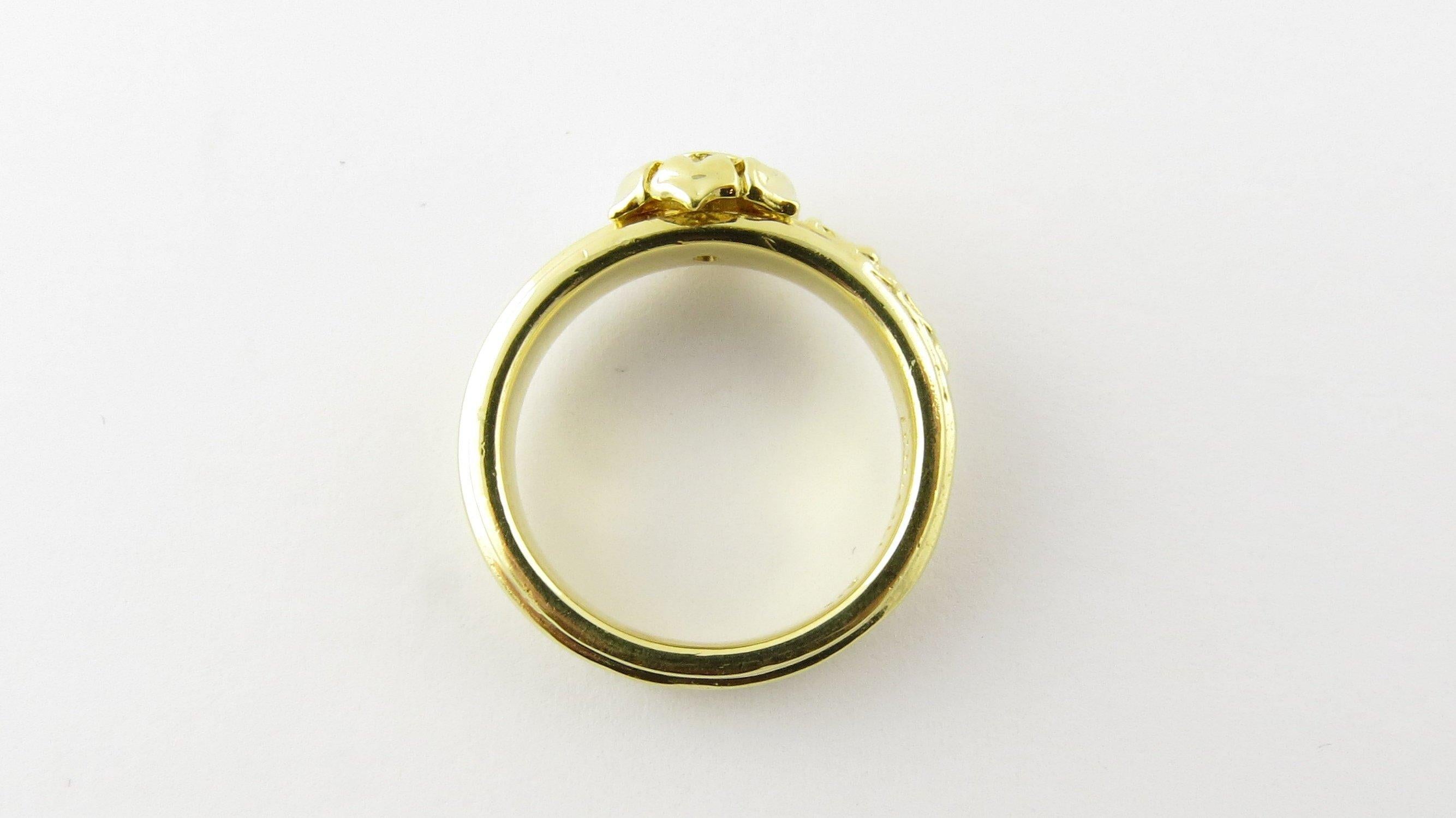 18 Karat Yellow Gold and Diamond Ring 1