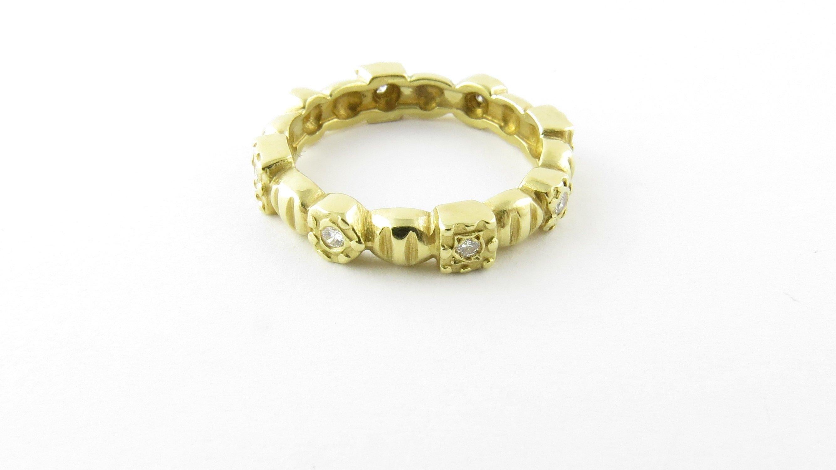 18 Karat Yellow Gold and Diamond Ring 2