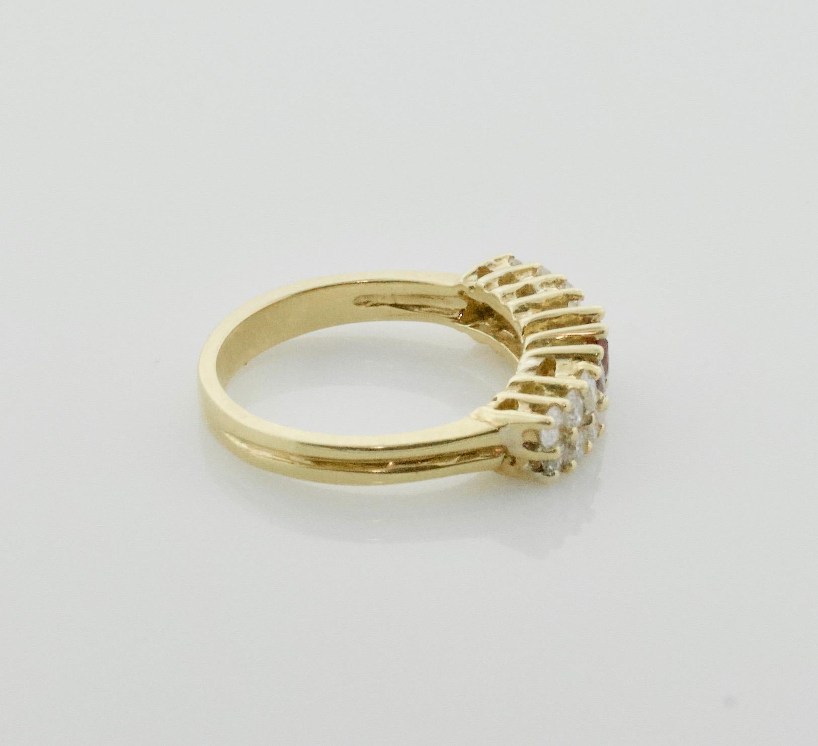 18 Karat Yellow Gold and Diamond Ring 3