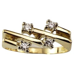 18 Karat Yellow Gold and Diamond Ring Size 7 #18111
