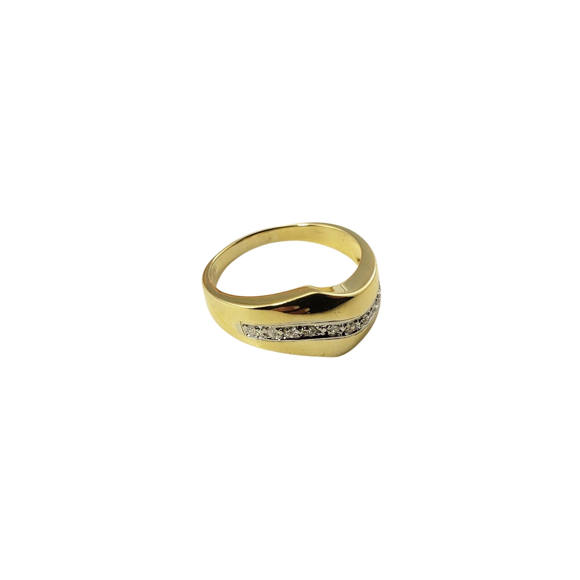 Women's 18 Karat Yellow Gold and Diamond Ring