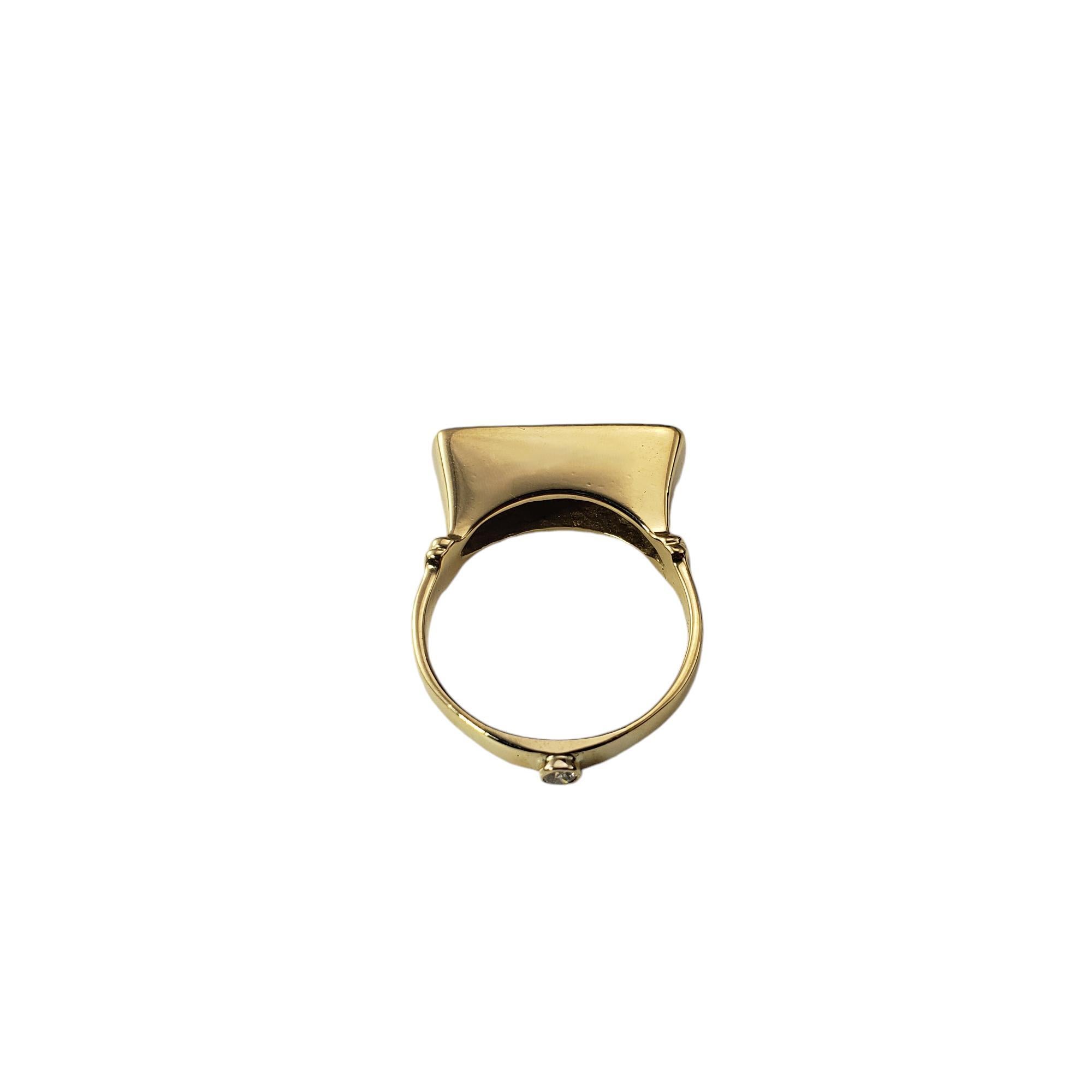 18 Karat Yellow Gold and Diamond Ring Size 8.5 #18285 For Sale 1