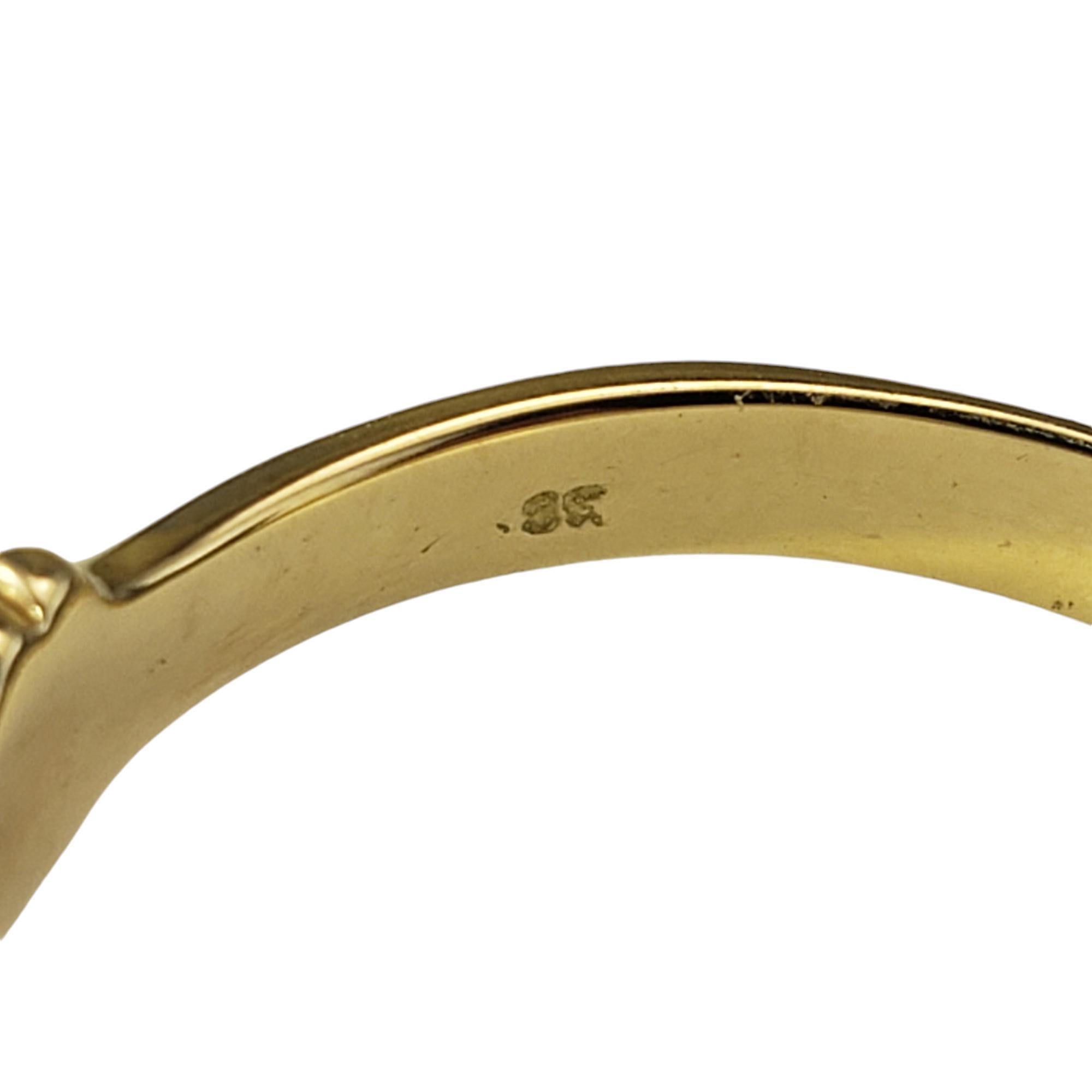 18 Karat Yellow Gold and Diamond Ring Size 8.5 #18285 For Sale 2