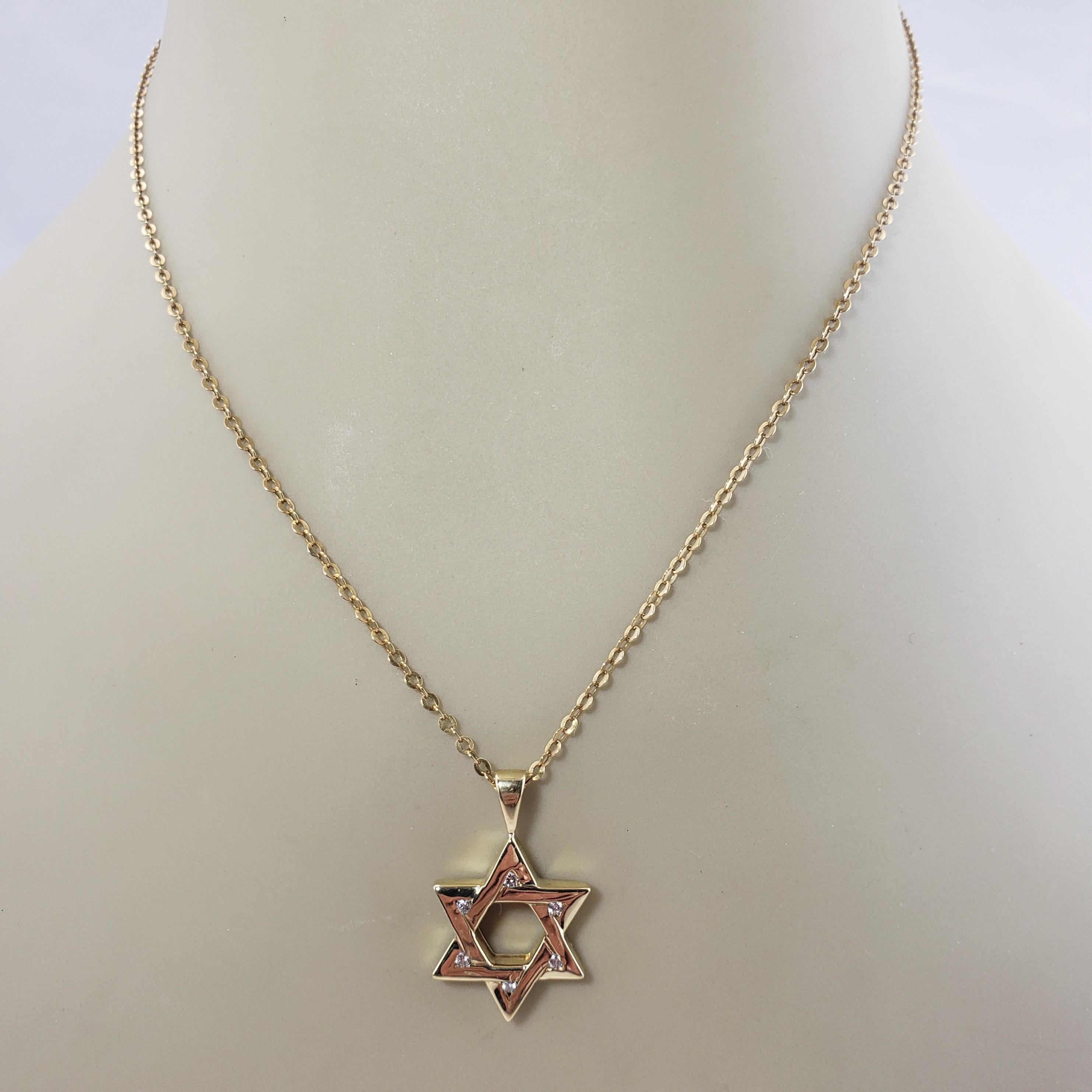 vintage star of david necklace
