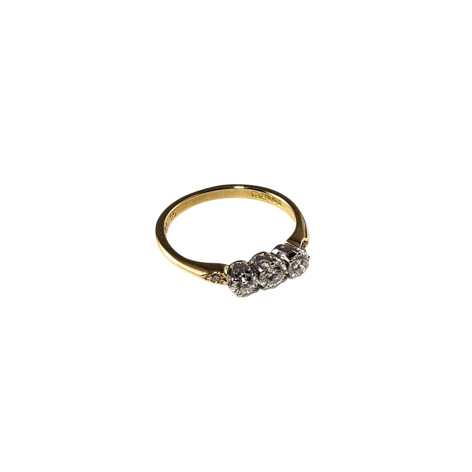 Women's 18 Karat Yellow Gold and Diamond Wedding Anniversary Ring For Sale