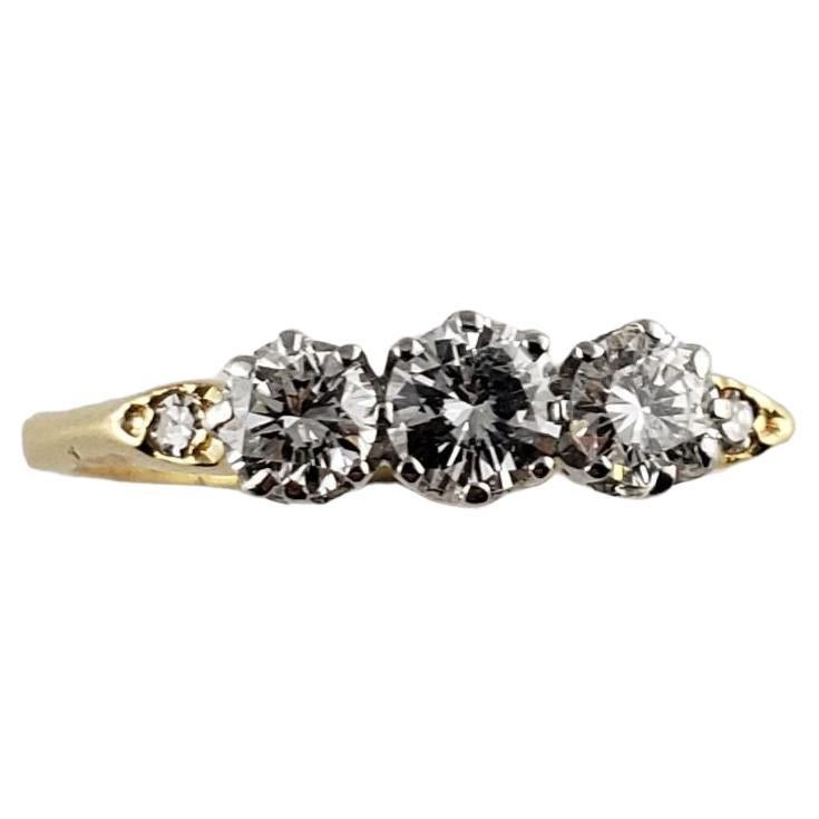18 Karat Yellow Gold and Diamond Wedding Anniversary Ring For Sale