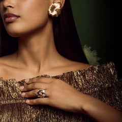 Ohrringe aus 18 Karat Gelbgold und Diamanten