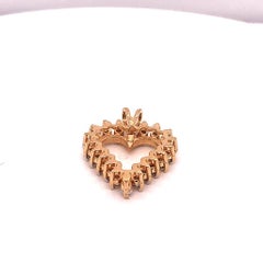 1.05ct Heart Diamond Necklace Crafted in 18 Karat Yellow Gold  Pendant