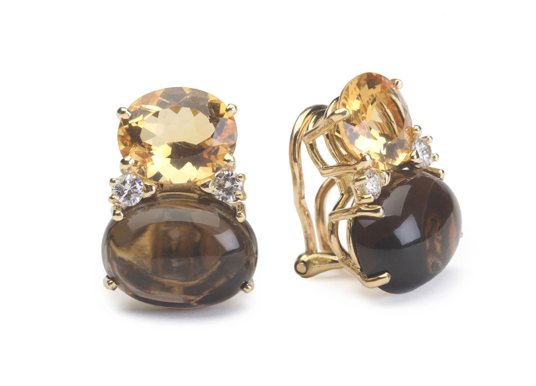 Bague à pampilles en or jaune 18 carats et onyx avec diamants par A. Clunn en vente 4