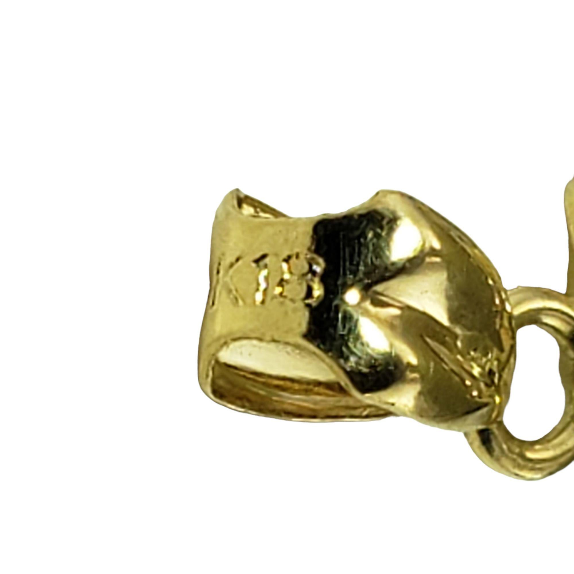Pendentif en or jaune 18 carats et perle platine n° 18165 en vente 2