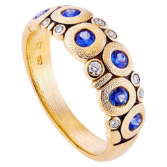 Alex Sepkus Yellow Gold and Sapphire Candy Ring
