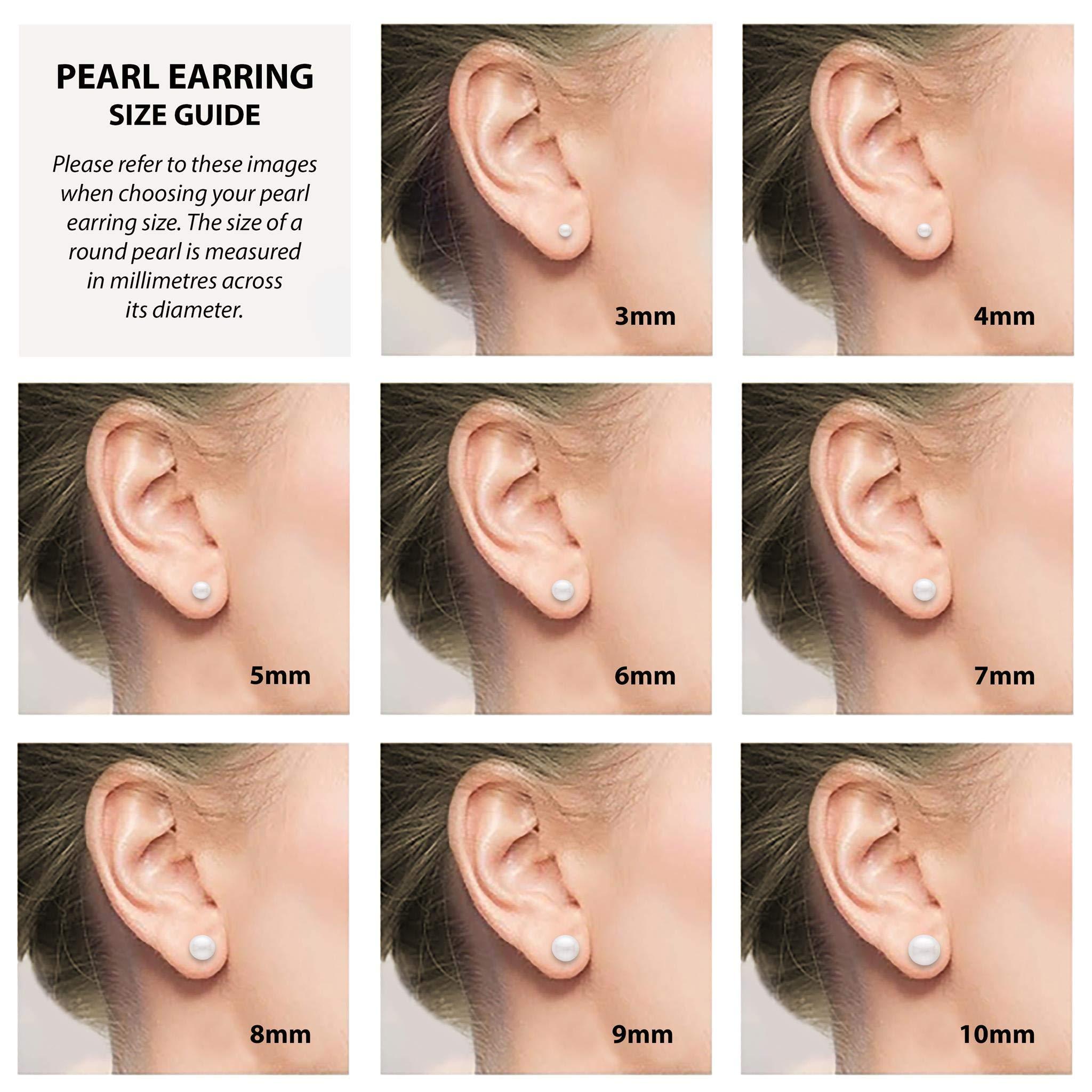 diamond earring size chart