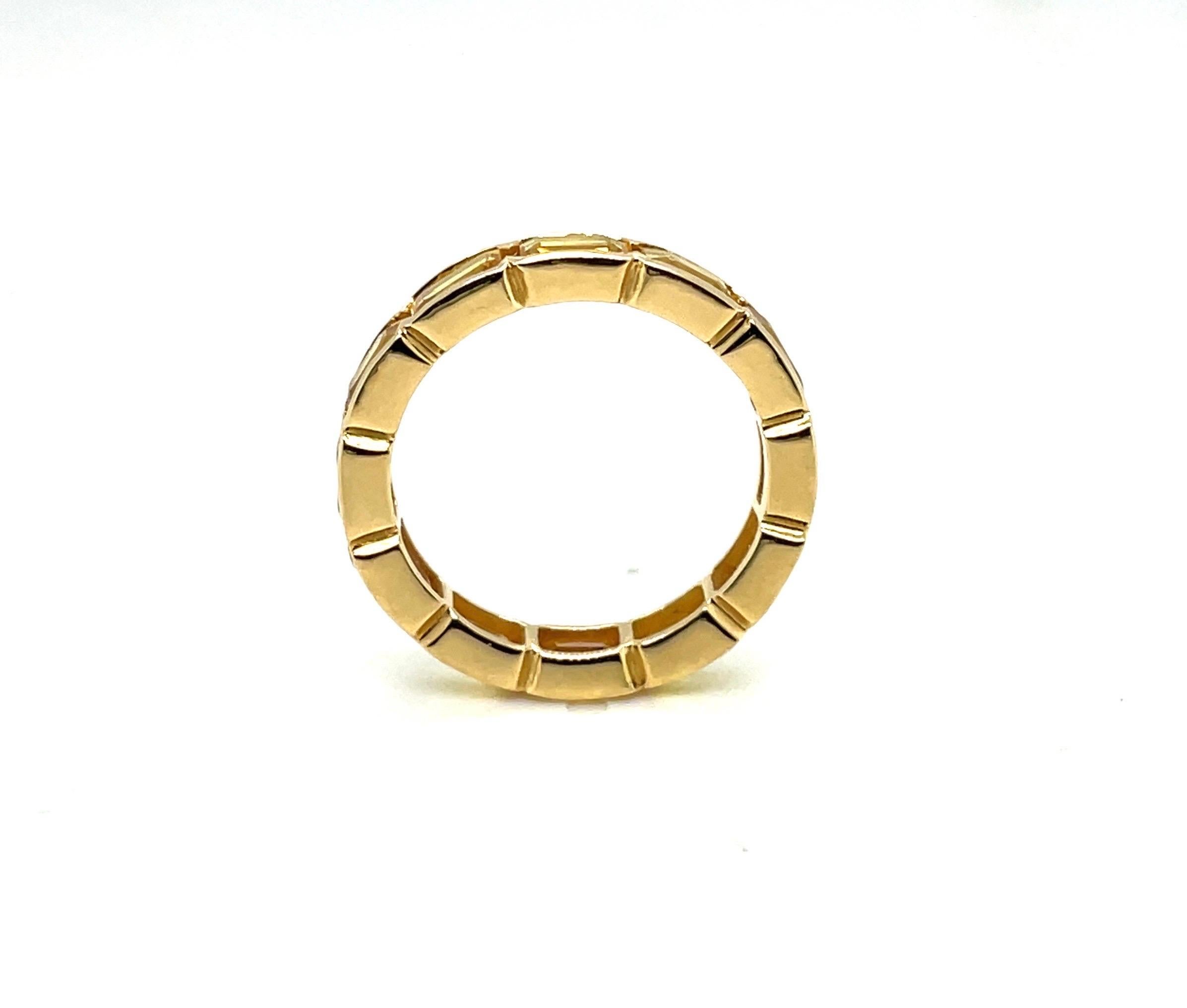 18 Karat Yellow Gold and Yellow Sapphire Memory Ring In Good Condition For Sale In Zurich, CH