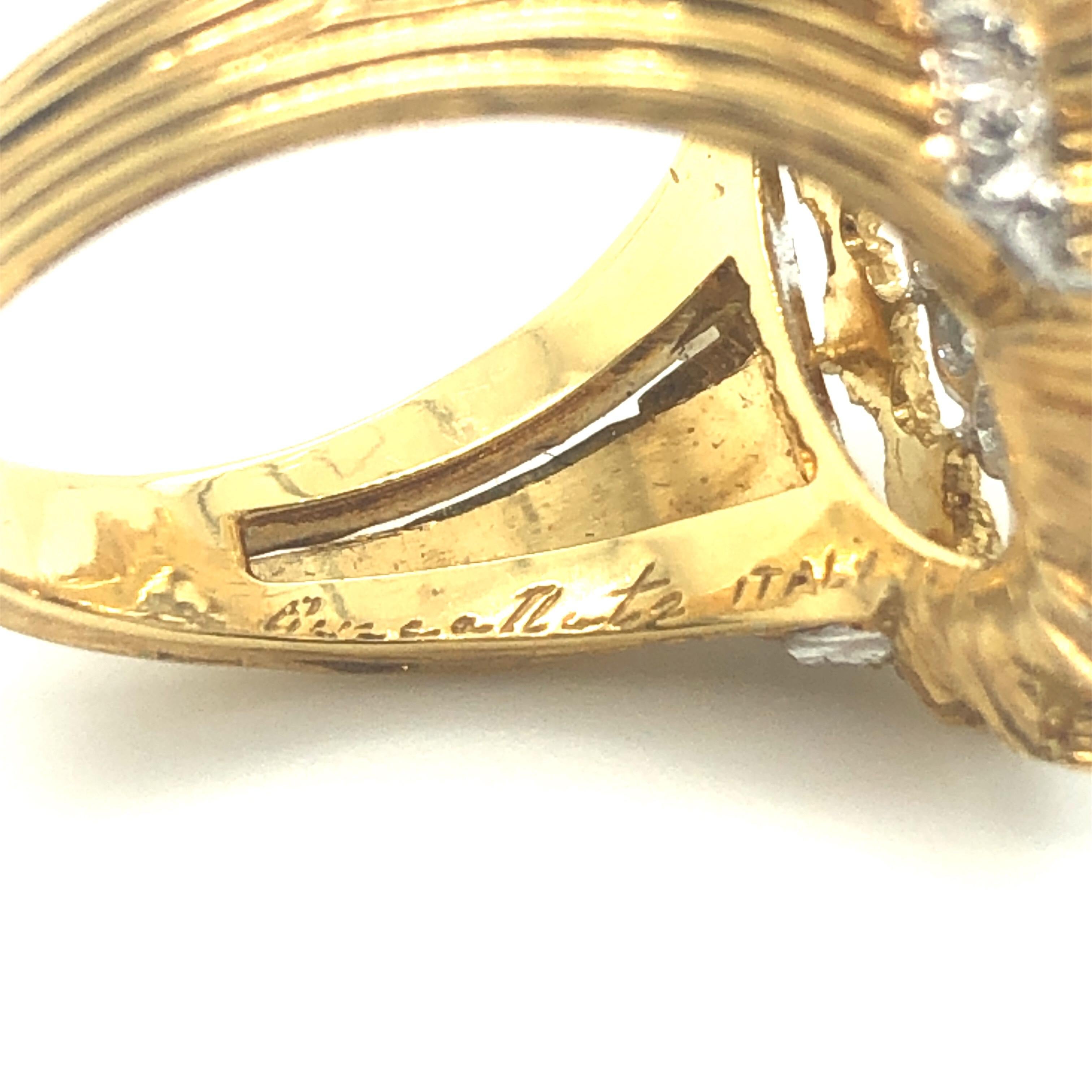 Women's 18 Karat Yellow Gold Andromeda Diamond Ring by Buccellati