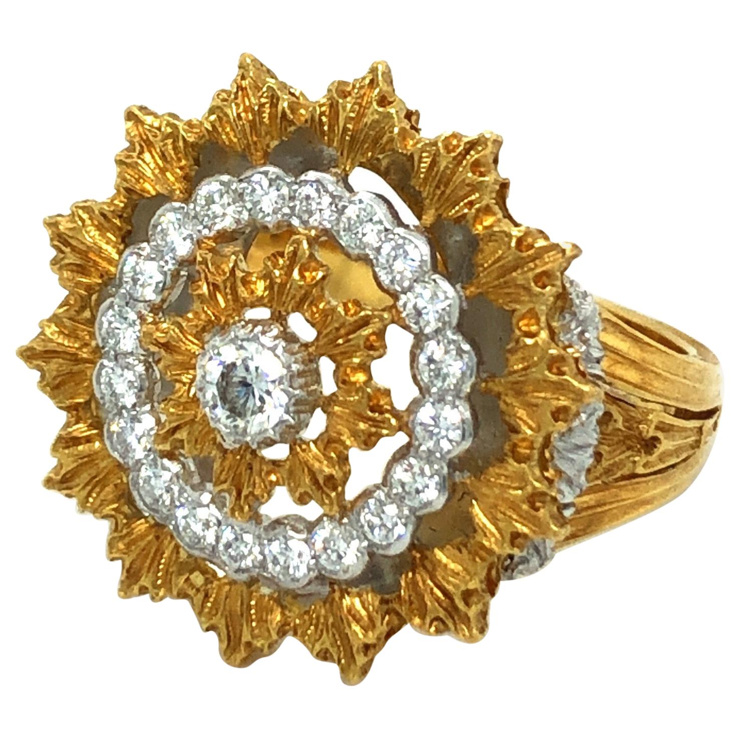 18 Karat Yellow Gold Andromeda Diamond Ring by Buccellati