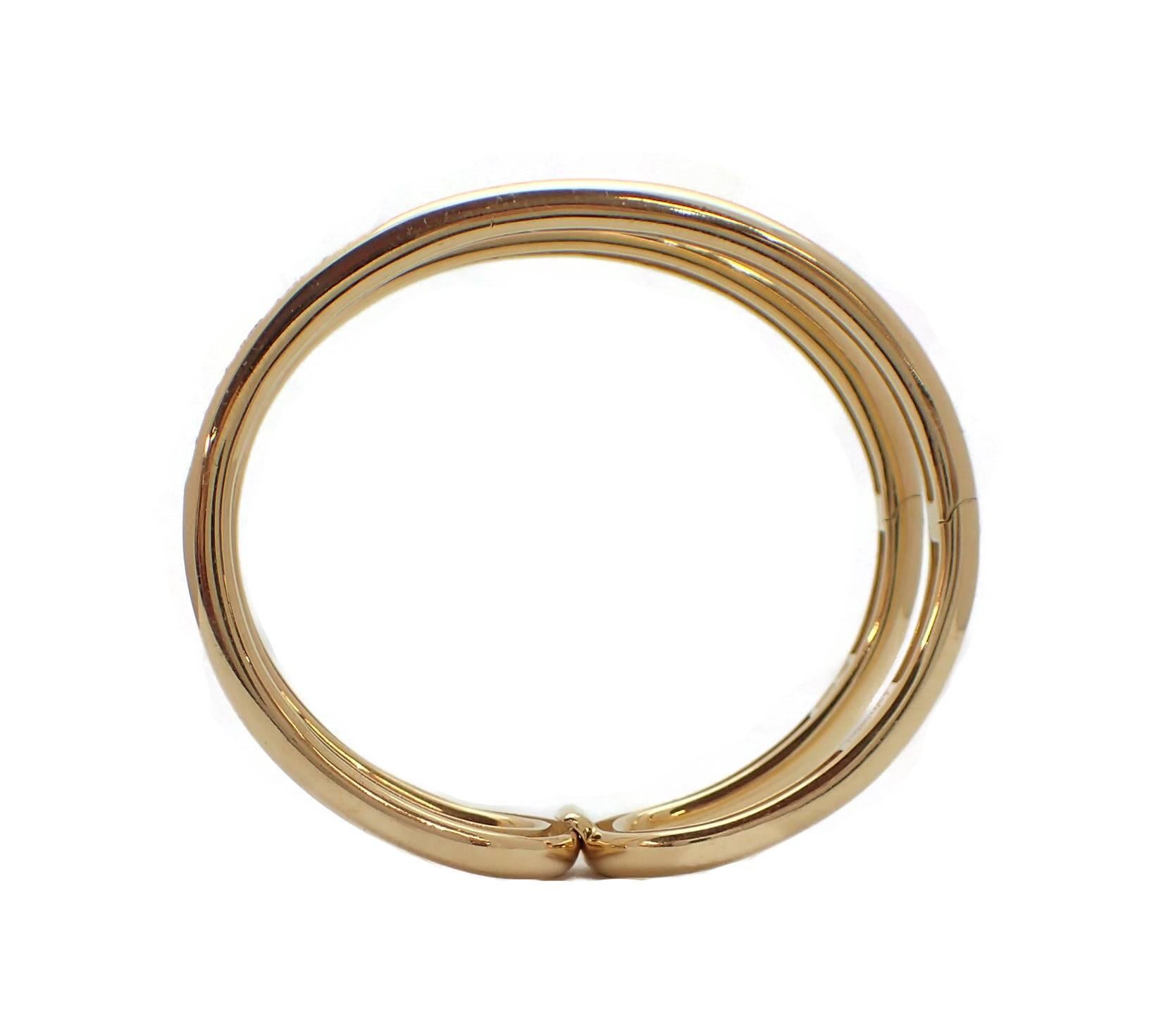 Contemporary 18 Karat Yellow Gold Antonini Cuff Bracelet For Sale