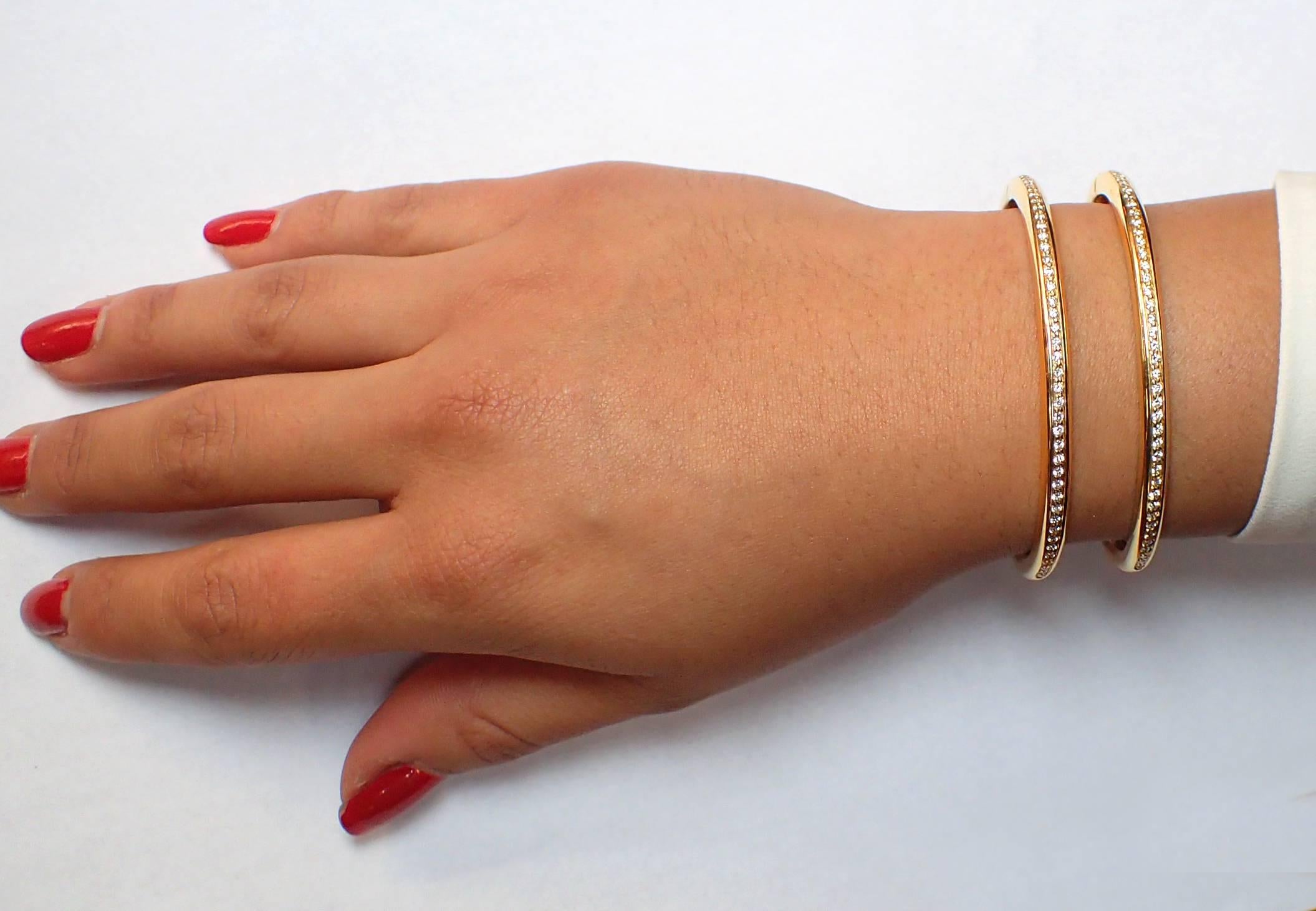 18 Karat Yellow Gold Antonini Cuff Bracelet For Sale 2
