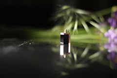 Eighteen Karat Yellow Gold Art Deco Style Pendant Necklace with Smoky Quartz