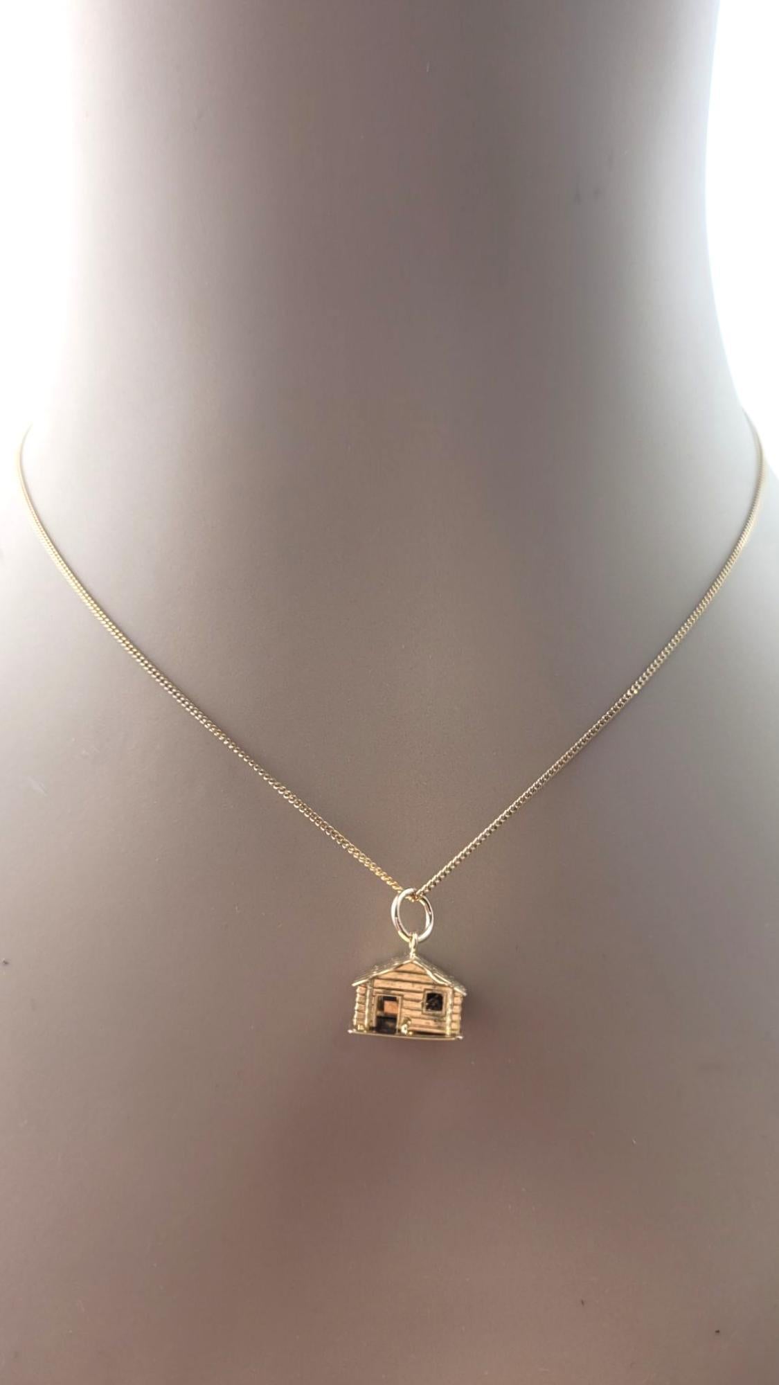 Charm en or jaune 18 carats avec maison articulée #21513 en vente 7
