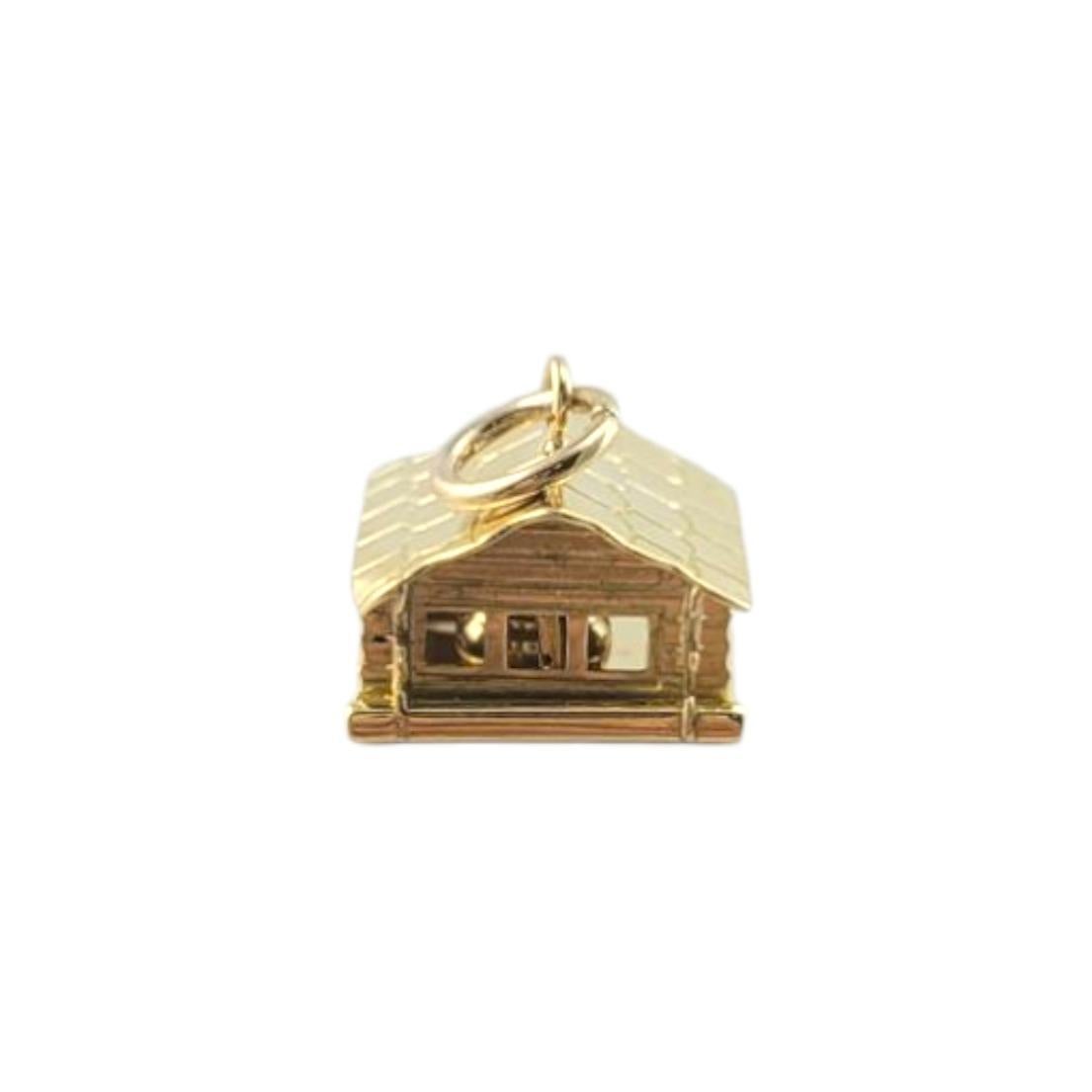 Charm en or jaune 18 carats avec maison articulée #21513 en vente 1
