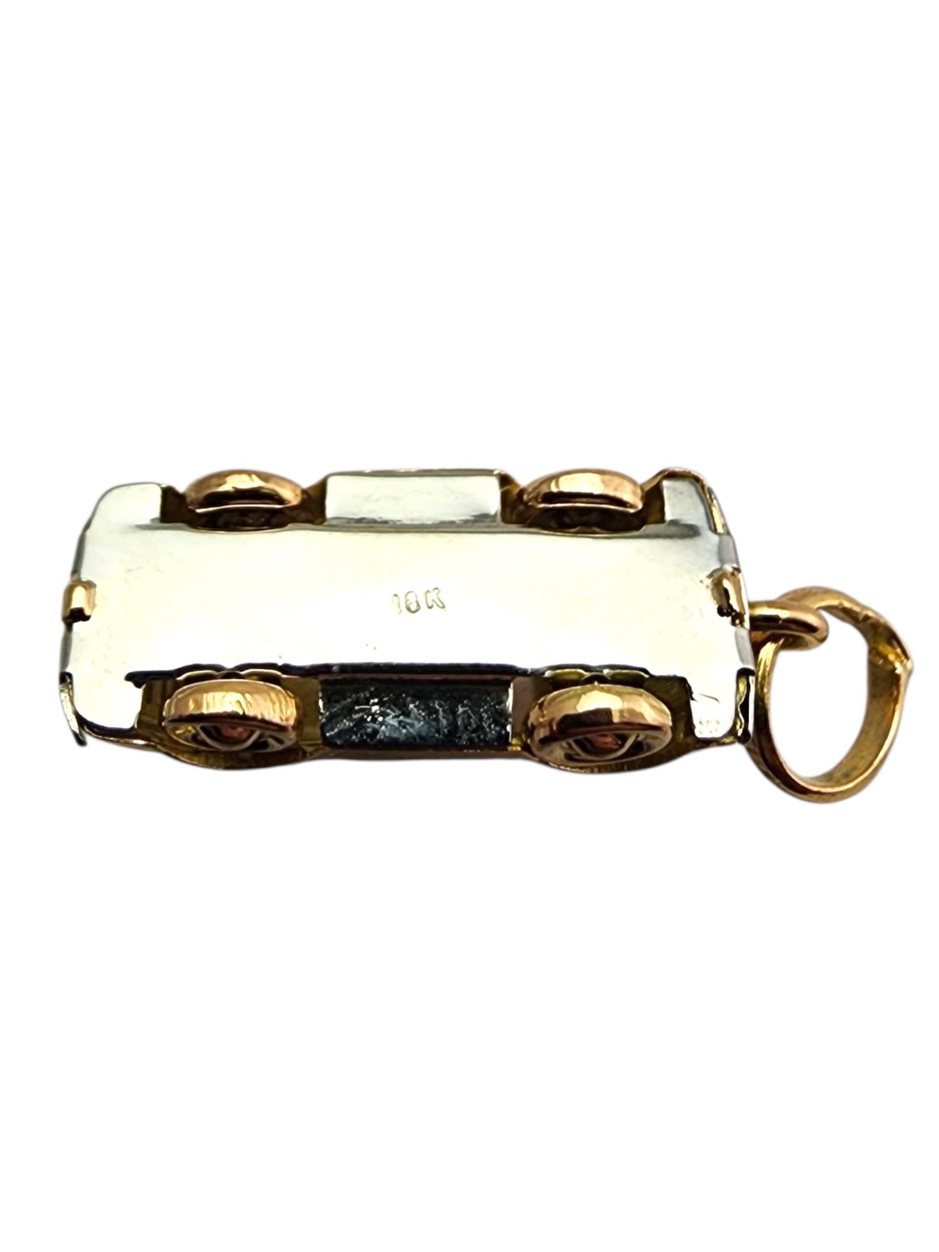 Charm per auto d'epoca articolato in oro giallo 18 carati #23687 in vendita 5