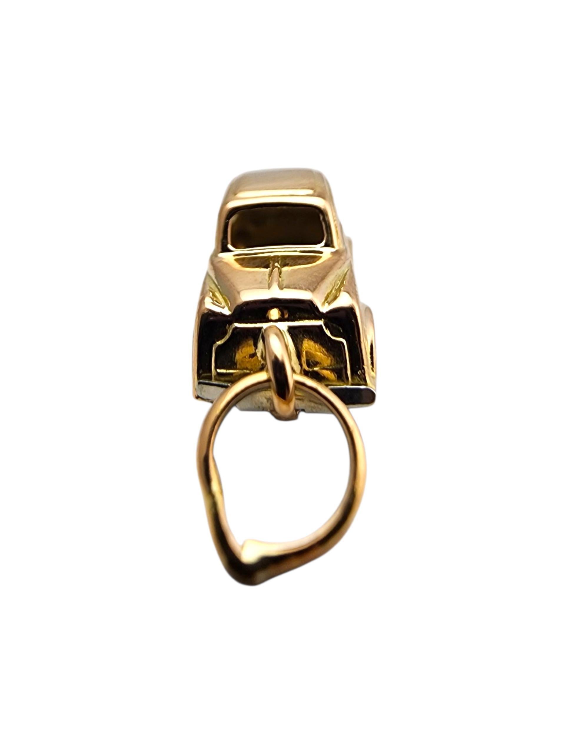 Charm per auto d'epoca articolato in oro giallo 18 carati #23687 in vendita 6