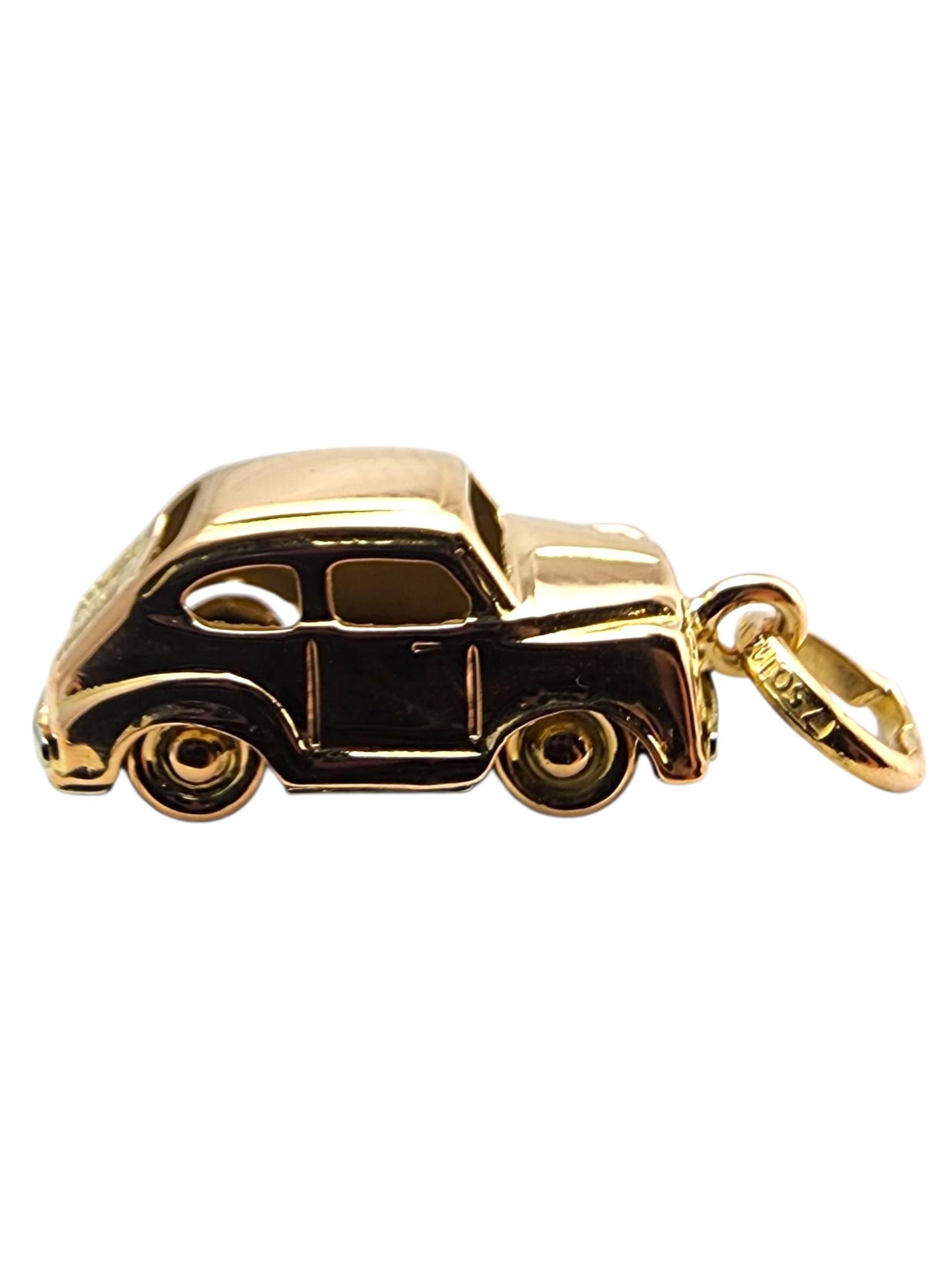 Charm per auto d'epoca articolato in oro giallo 18 carati #23687 in vendita 4